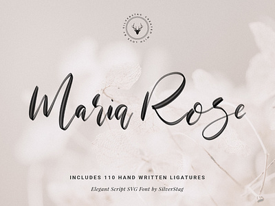 Maria Rose Elegant Handwritten Script Svg Font creative creative market design elegant fashion font font awesome hand drawn hand written logo modern svg font wedding