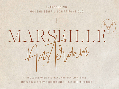 Marseille & Amsterdam Font Duo