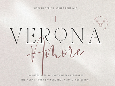 Verona Amore Font Duo & Extras