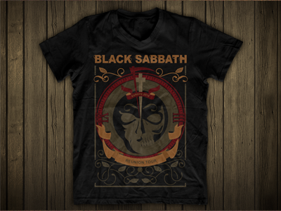 Black Sabbath European Tour Design black sabbath design illustration poster t shirt design tour vector