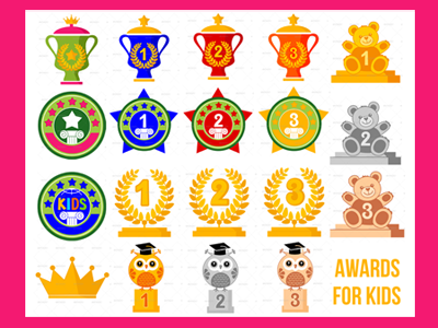 Emblem Awards for Kids acheivments awards badges education emblem icons kids r