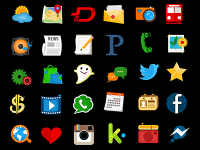 Icon set project for Zedge™ collection icons petya hadjieva project ragerabbit set vector zedge™