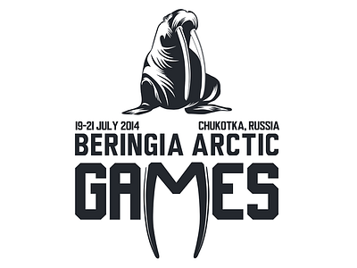 Beringia Arctic Games Logo animal arctic beringia games logo ragerabbit