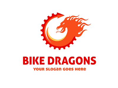 Bike Dragons Logo Template