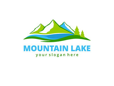 Mountain Lake Logo Template