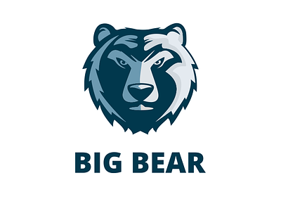 Big Bear Logo bear bearhead brand logo ragerabbit sport team