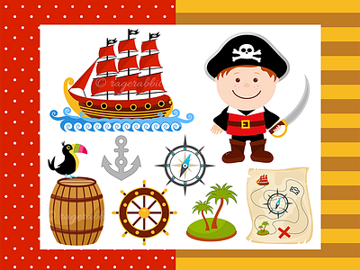 Pirate Boy Vector Illustration