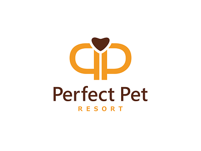 Perfect Pet Logo dog exclusive heart hotel logo love monogram organisation pet ragerabbit shelter unique