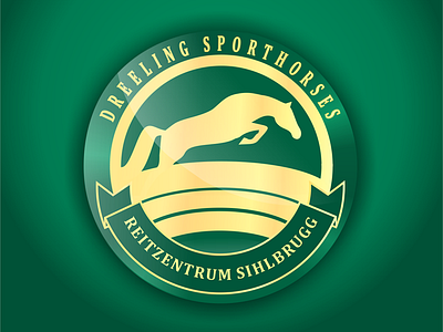 Dreeling Sporthorses logo emblem green horse logo logo ragerabbit rage rabbit sporthorses