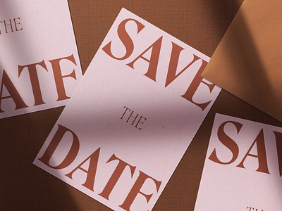 Save The Date big type big typography collaboration collateral edge painting print design printed invitations printed material roslindale save the date savethedate type typography wedding invitation wedding invite