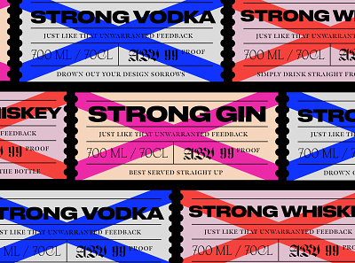 Strong Spirits | Passion Project beverage beverage packaging drinks gin label label design label packaging packaging passion passion project spirits strong vodka whiskey wip