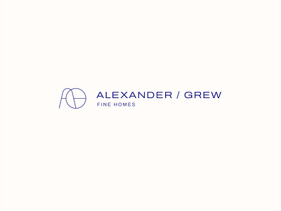 Alexander / Grew Architecture | Logo Design architecture brand design identity logo minimal typographic