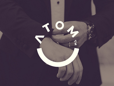 ATOM \ Men's premium ring brand brand design fancy fashion jewelery lineart logo luxury masculine men premium rings
