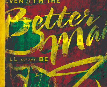 Even if I'm the Better Man, I'll never be your Betterment. bowtie gentleman man poster