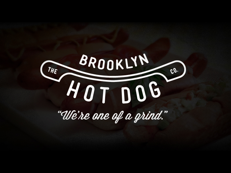 The Brooklyn Hot Dog Comapny hot dog logo branding identity website joomla brooklyn new york beef meat pork pepperoni gyro buffalo chicken classic wiener