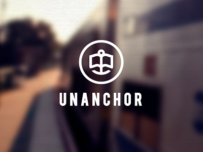 unanchor publishing anchor book ebook emblem identity logo map mark minimal