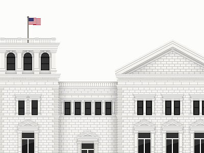 Charleston Post Office architecture building charleston illustration miniature
