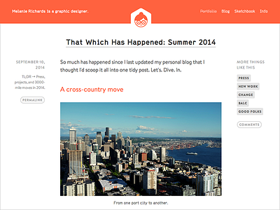 Minor Redesign blog web design website