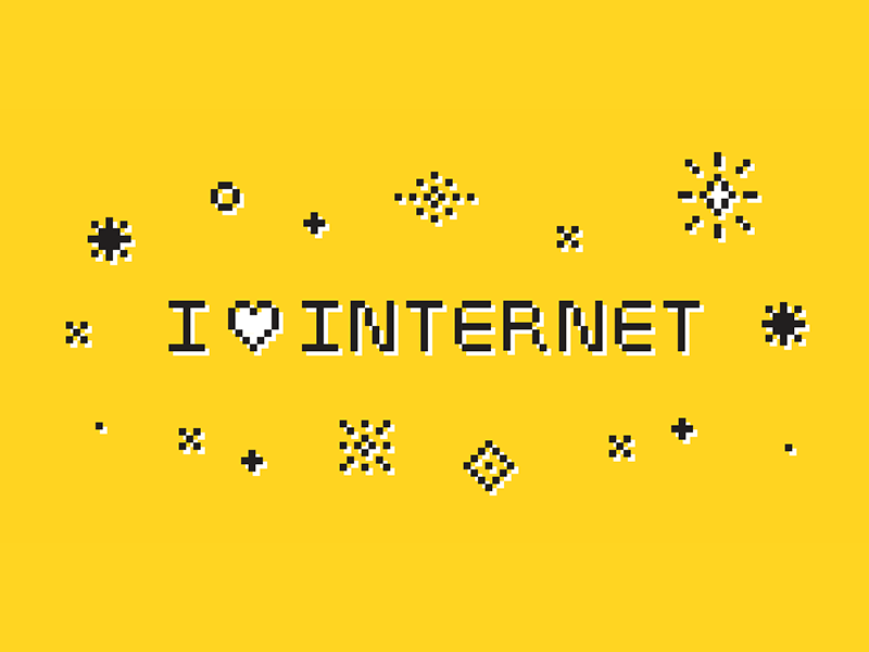 A sparkly internet