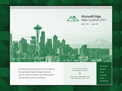 Microsoft Edge Web Summit Site web website