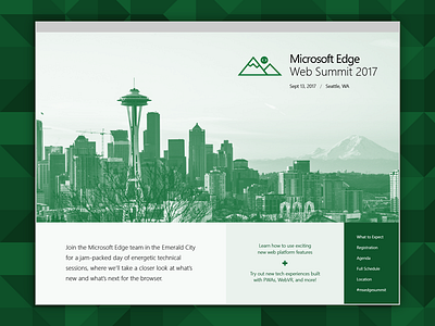 Microsoft Edge Web Summit Site