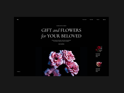 Flower Shop Design figma ui