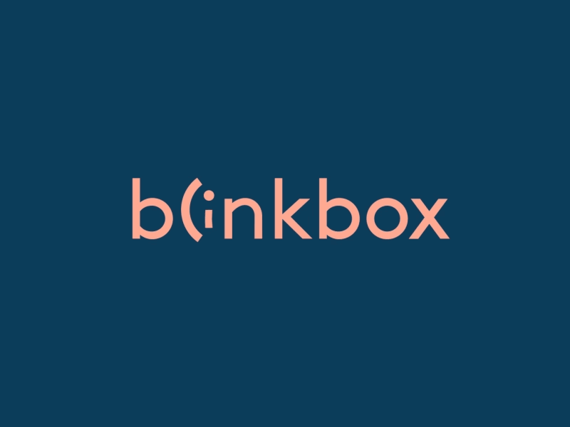 Blinkbox logo animation 2d animation brandidentity branding design glasses logo logodesign logotype loop mograph motion motion design motion graphics