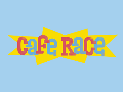 Cafe Race word mark lettering wordmark