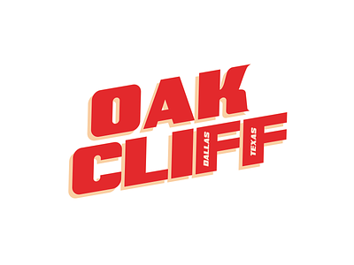 Oak Cliff Pride dallas holographic neighborhood oak cliff sticker texas typography typography art