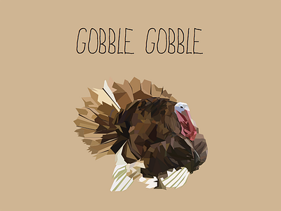 Gobble Gobble geometry gobble holiday thanksgiving turkey vector