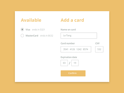 Daily UI #002 - Credit Card Checkout check out credit card daily ui desktop ipad sign up ui ux