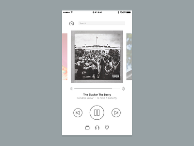 Daily UI #009 - Music Player