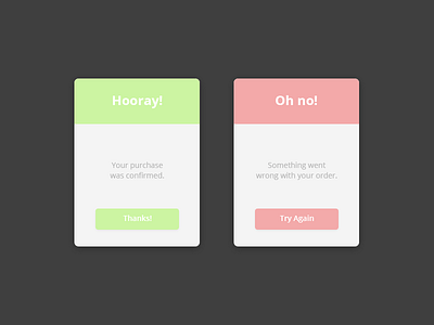 Daily UI #011 - Flash Message (Error/Success)