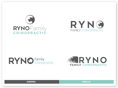 Ryno Family Chiropractic Logo Comps