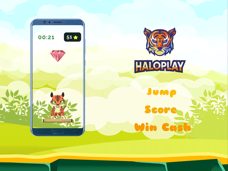 HALO PLAY Social Media Advertisement advertisement android app app earn money gameapp motion design social media advertisement socialmedia socialmediaads socialmediamarketing tiger logo