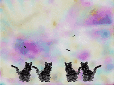 catnip abstract blur rainbow rotoscope