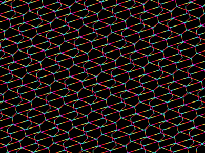 Hexigonal Prism hexigon math illustration pattern prism rainbow