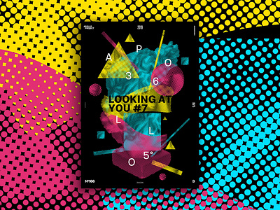 Looking At You #7 Poster #166 challenge cmyk conception creation creativity design challenge design experiment digital art geometric graphic design graphic designer inspiration photoshop poster poster art poster creation poster design process speed art typographic