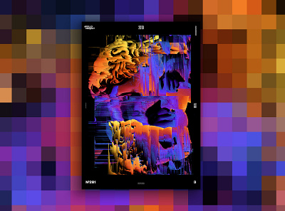 Pixel Process #8 Poster Design #281 visual art