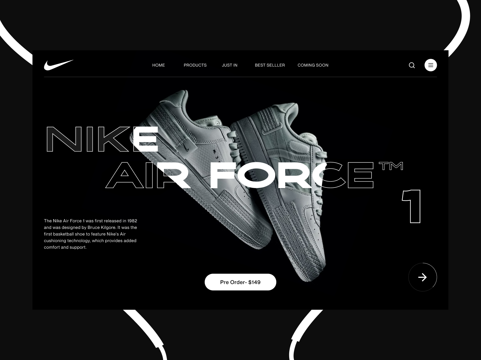 Nike - Sneaker Store website by Zared on Dribbble