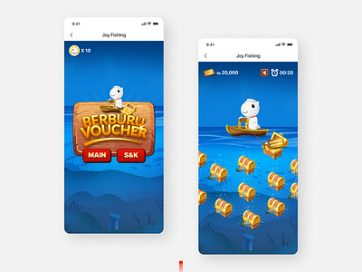 Joy Fishing - JD ID Gamification apps gamification illustration ui ux