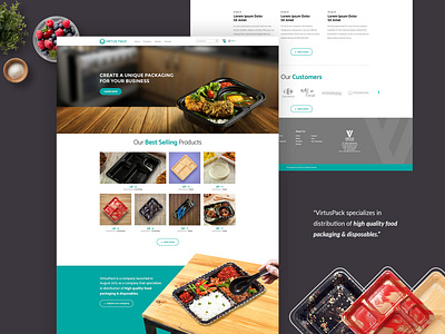Virtuspack // e commerce landing ui web webdesign webpage website