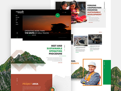 Amman Mineral landing ui web webdesign webpage website