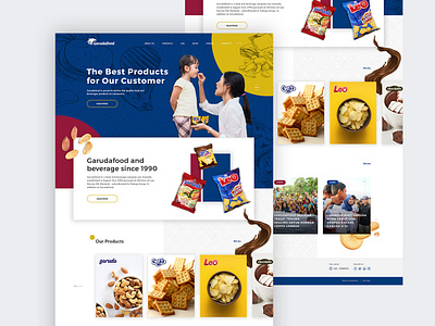 Garudafood_Company Profile landing ui web webdesign webpage website