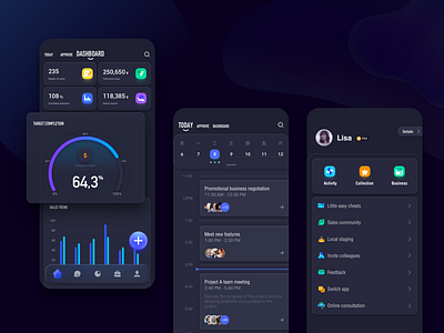 CRM Mobile App Design