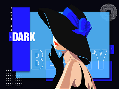 Dark design illustration ui