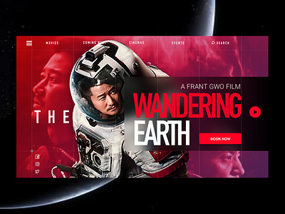 Movie The Wandering Earth movie ui web