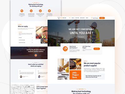 Supplier Website UI/UX - Landing Page agency app architecture branding business colorful corporate creative design graphic design illustration logo design marketing ui ux website design