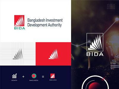 Bangladesh Investment Development Authority (BIDA) Logo Design 3d agency bida logo branding business corporate corporate identity creative creative logo design design graphic design illustration logo logo design logo design concept logo design idea