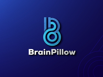 Brain Pillow / BP B Letter Creative Agency Logo Design Branding